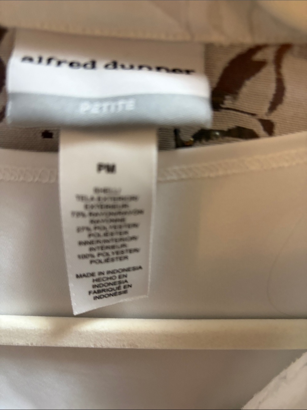 Alfred Dunner White Sheer Embroidered Jacket with Coordinating Shell - Picture 4 of 5